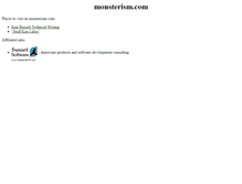 Tablet Screenshot of monsterism.com